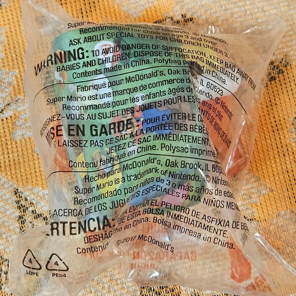 2017 McDonalds Happy Meal Toy Super Mario Bros Pull Back Koopa Red Turtle Shell - Picture 2 of 2